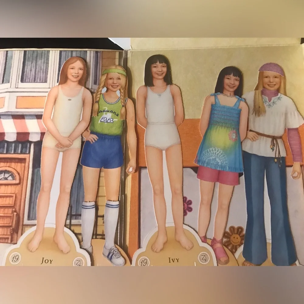 American Girl~Julie~Play Scenes & 5 Paper Dolls~Complete In Box~1970s Retro Fun
